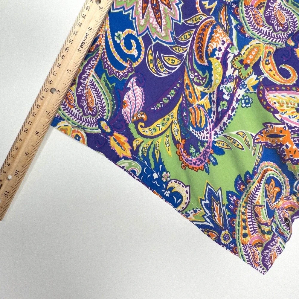 Polo Ralph Lauren‎ Paisley Swim Trunks Drawstring Mens Large - Liner Removed
